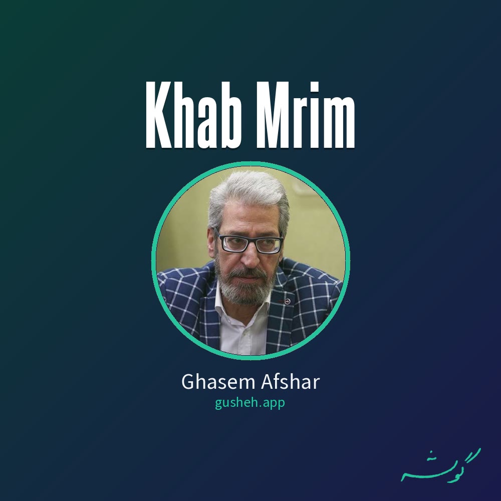 جلد قطعه خواب مریم از Ghasem Afshar