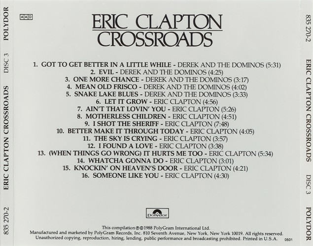 CD 3 — Eric Clapton