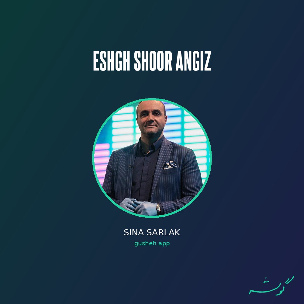 جلد قطعه عشق شور انگیز از Sina Sarlak